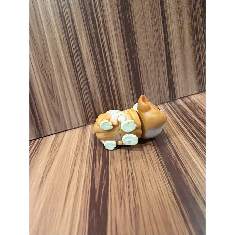 Authentic Littlest Pet Shop LPS #383 Brown & Cream Guinea Pig Blue Eyes Hasbro